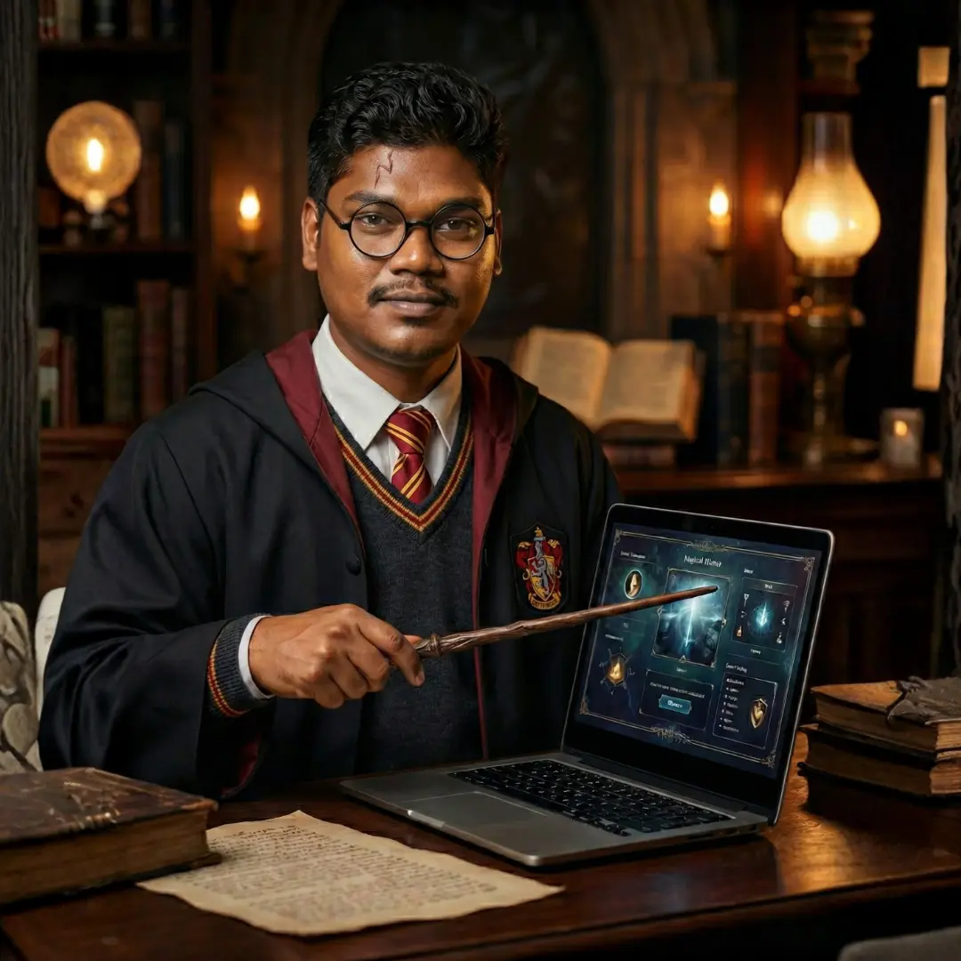 Madhanraj Prabakaran as SEO Expert wizard casting technical SEO spells for high rankings in Chennai.